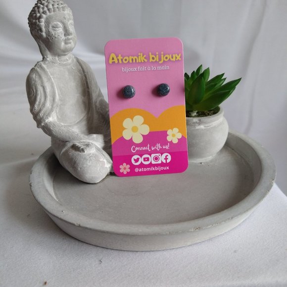 Boucles d’oreilles en argile polymère faites à la main. Handmade polymer clay#11 - Picture 2 of 5